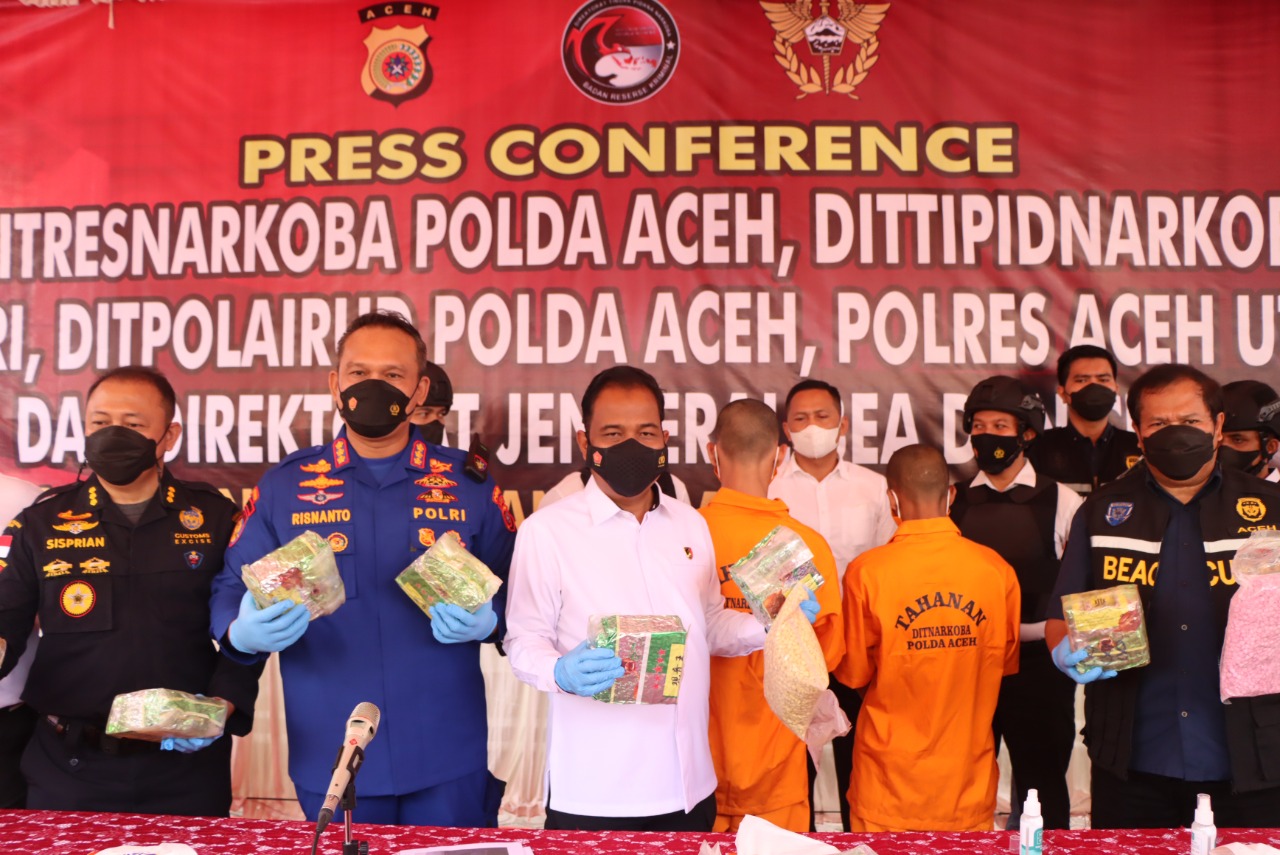 Polda Aceh kembali ungkap kasus peredaran gelap narkotika Polda Aceh kembali ungkap kasus peredaran gelap narkotika