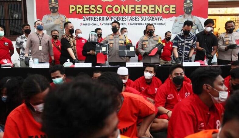 Polrestabes Surabaya ungkap 58 kasus kejahatan jalanan