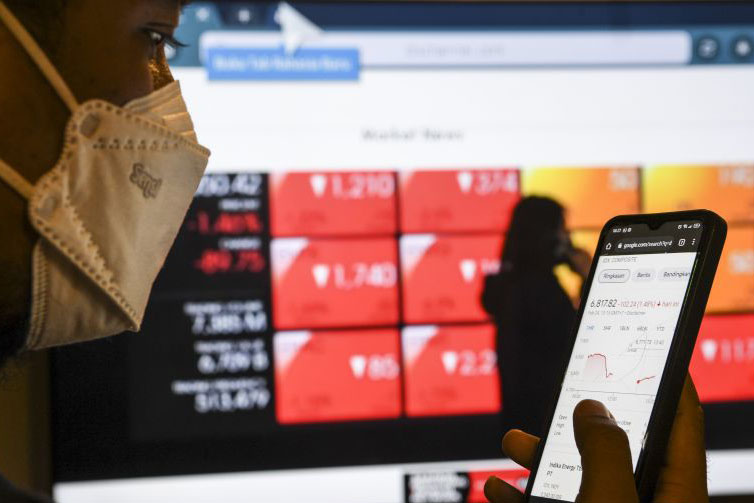 IHSG Senin dibuka melemah 23,01 poin