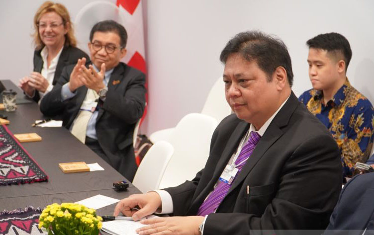 Airlangga bertemu Ratu Maxima jelaskan inklusi keuangan Indonesia