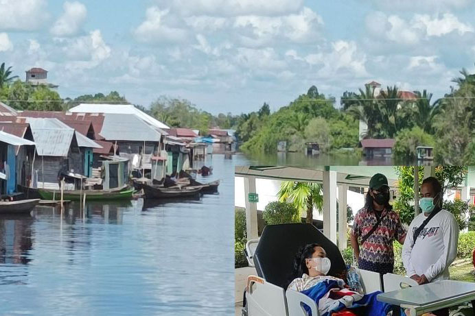 Seorang ibu selamat setelah sempat ditarik buaya ke dalam sungai