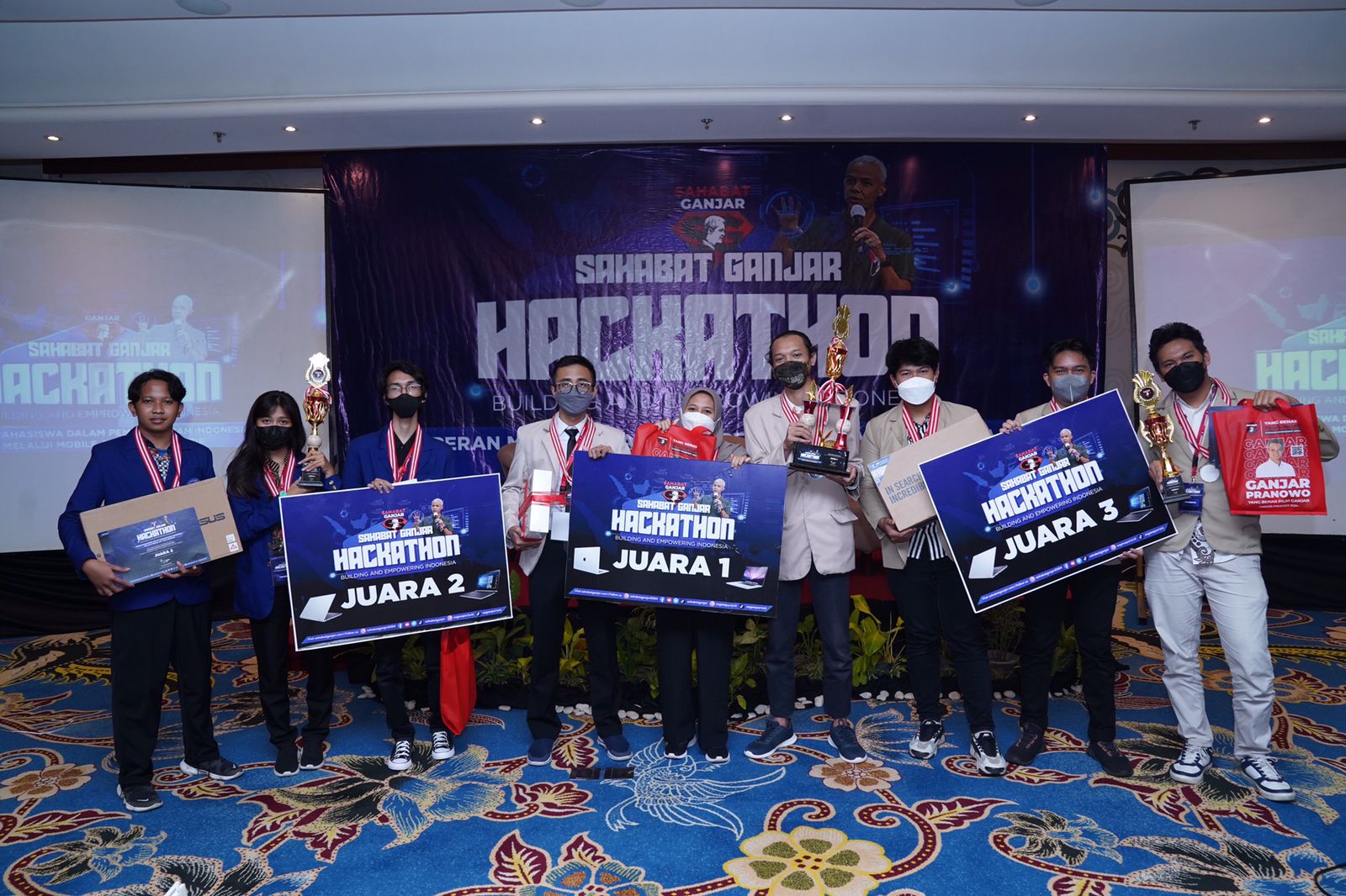 Tiga universitas di DIY juara Lomba Hackathon Sahabat Ganjar Tiga universitas di DIY juara Lomba Hackathon Sahabat Ganjar
