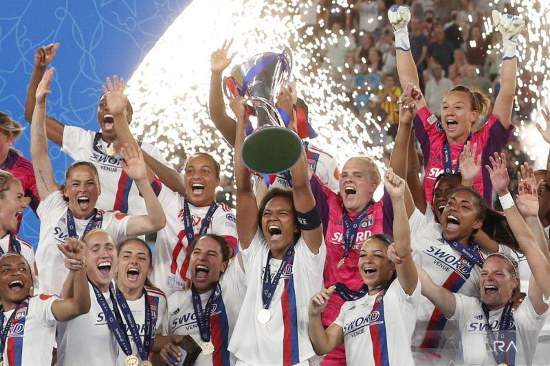 Kalahkan Barcelona 3-1, Lyon juara Liga Champions Putri 2021/2022