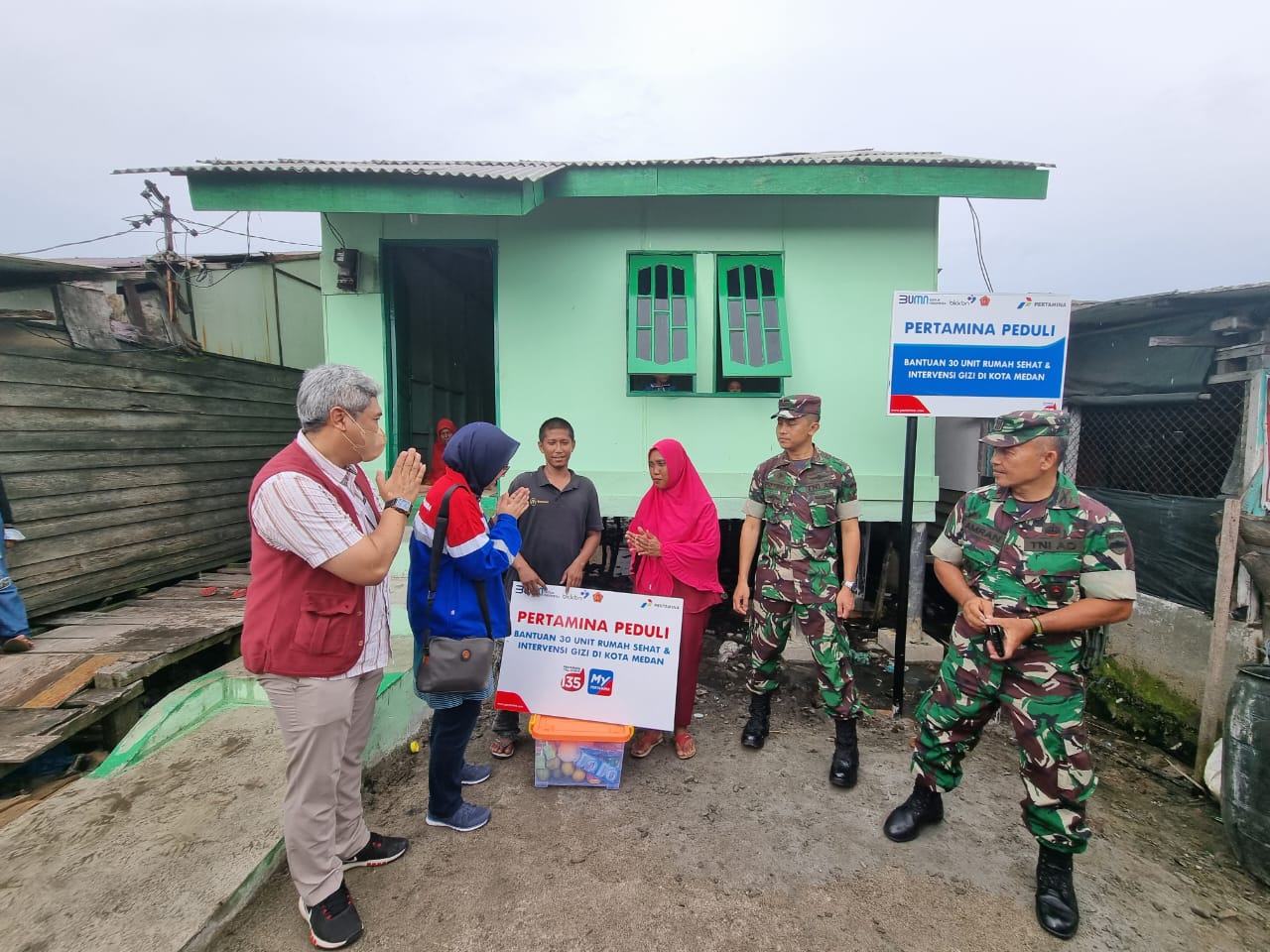 Pertamina Peduli bedah rumah warga dan intervensi gizi spesifik Pertamina Peduli bedah rumah warga dan intervensi gizi spesifikÂ