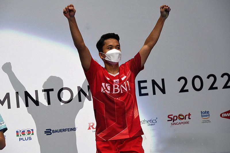 Ginting persembahkan gelar Hylo Open 2022 untuk ibunya Ginting persembahkan gelar Hylo Open 2022 untuk ibunya