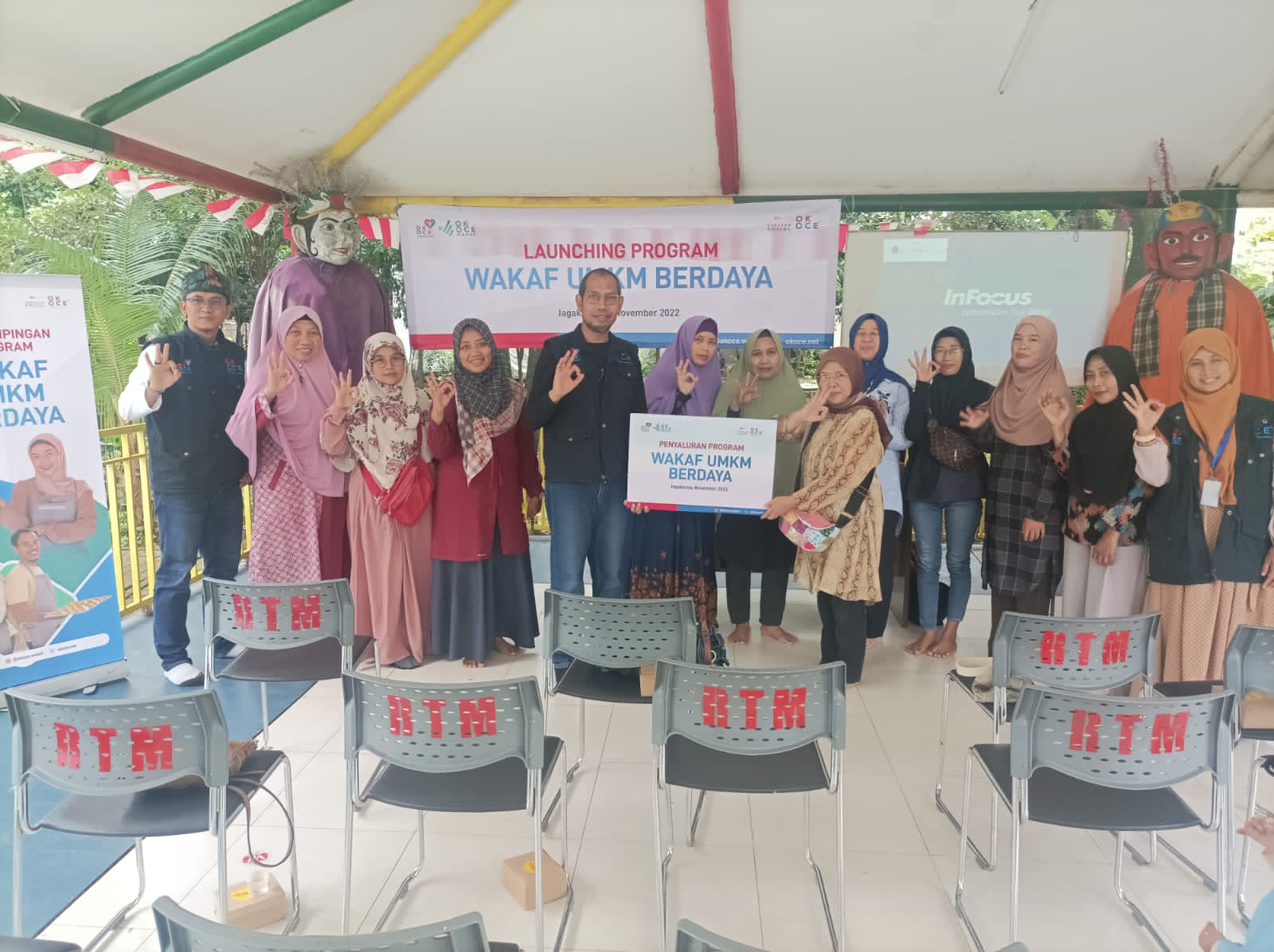 Ok Oce Kemanusiaan launching Program Wakaf UMKM Berdaya