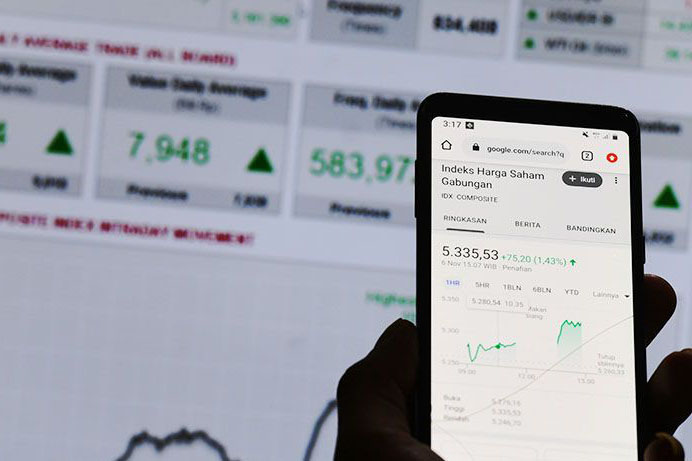 IHSG Selasa dibuka menguat 14,71 poin