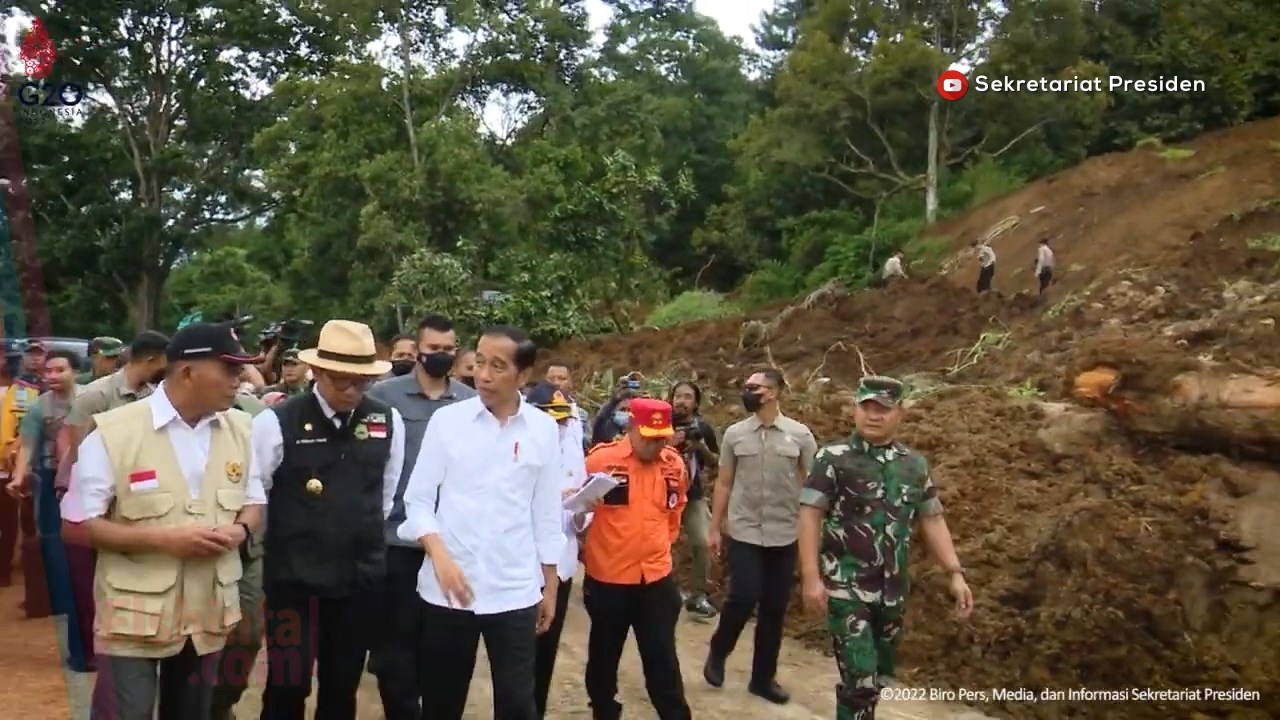 Ketpers Jokowi usai tinjau lokasi gempa Cianjur