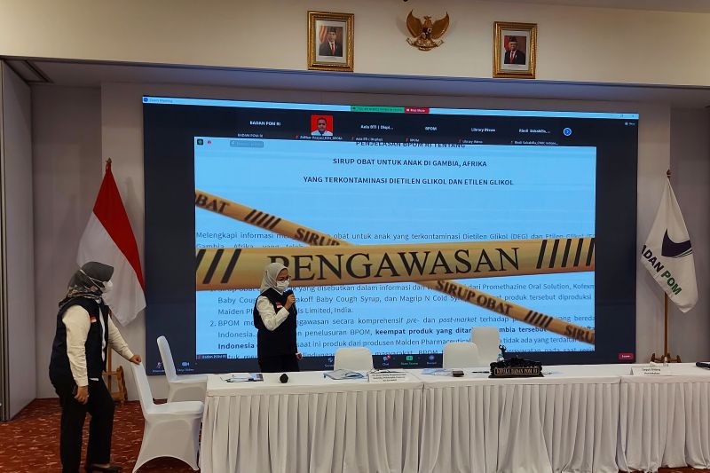 BPOM: Dua perusahaan farmasi berstatus tersangka obat sirop BPOM: Dua perusahaan farmasi berstatus tersangka obat sirop
