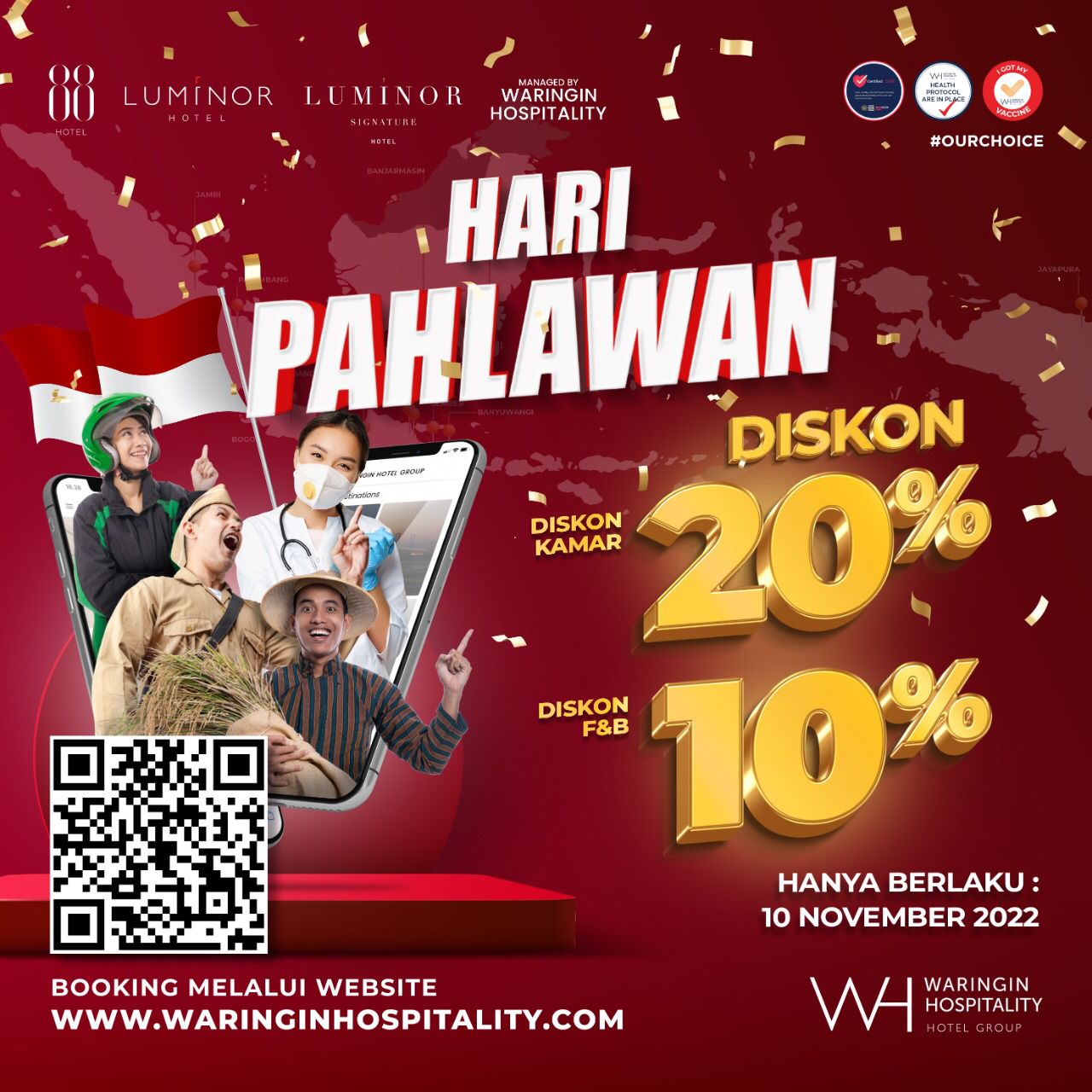 Promo 10 November untuk para pahlawan