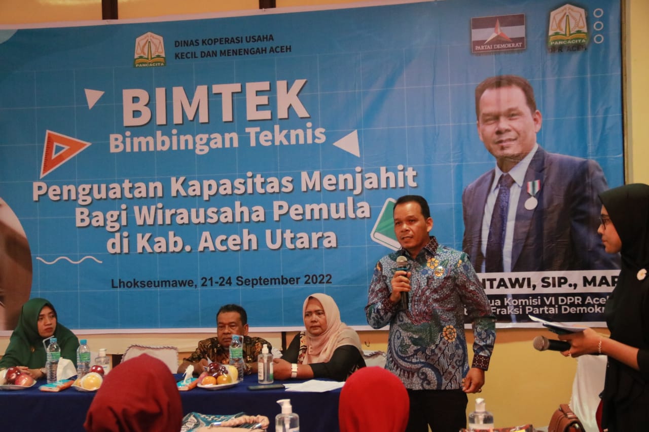 Diskop UKM Aceh gelar bimtek peningkatan kapasitas menjahit di Aceh Utara Diskop UKM Aceh gelar bimtek peningkatan kapasitas menjahit di Aceh Utara