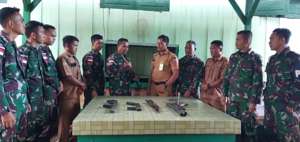 Satgas Yonif 126/KC amankan senjata api rakitan di perbatasan Papua Satgas Yonif 126/KC amankan senjata api rakitan di perbatasan Papua