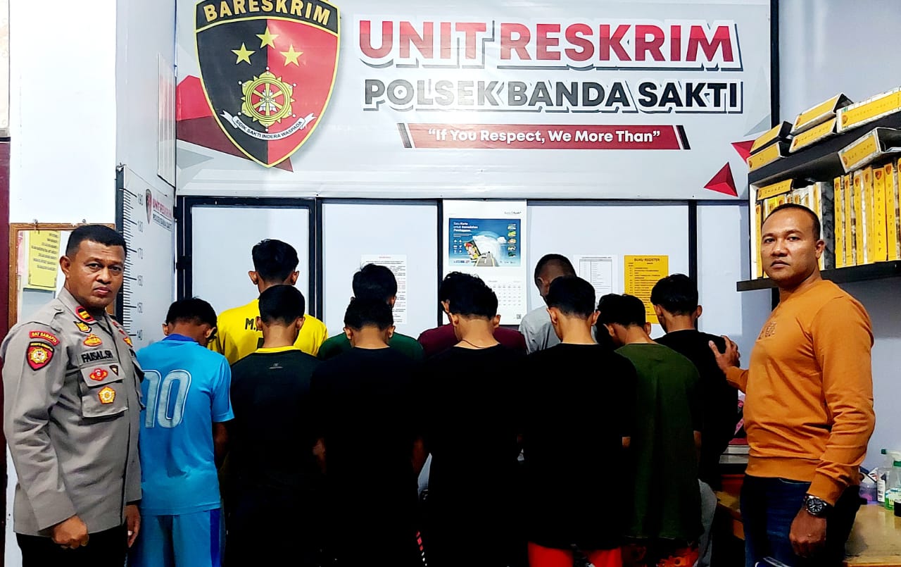Polsek Banda Sakti amankan sebelas remaja pelaku pengeroyokan