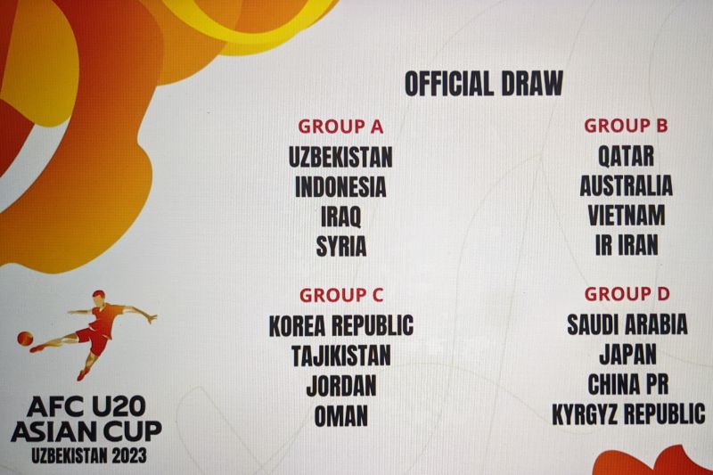 Indonesia segrup dengan tuan rumah Uzbekistan di Piala Asia U-20 2023 Indonesia segrup dengan tuan rumah Uzbekistan di Piala Asia U-20 2023