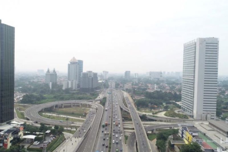 Kementerian PUPR pasang tiang sensor MLFF di Jalan Tol JORR S
