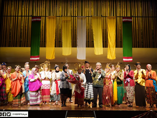 Tari Bali, angklung, dan rindik pukau warga Jepang di Indonesia Cultural Day in Toride, Jepang
