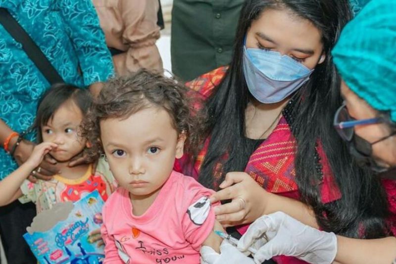 Capaian vaksinasi bulan imunisasi anak di Medan baru 46 persen Capaian vaksinasi bulan imunisasi anak di Medan baru 46 persen