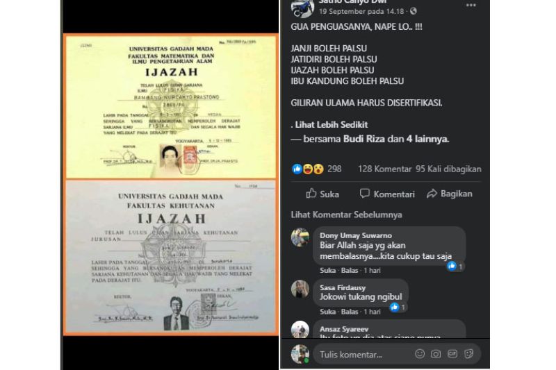 Bareskrim Polri tangkap penggugat ijazah Presiden Joko Widodo Bareskrim Polri tangkap penggugat ijazah Presiden Joko Widodo