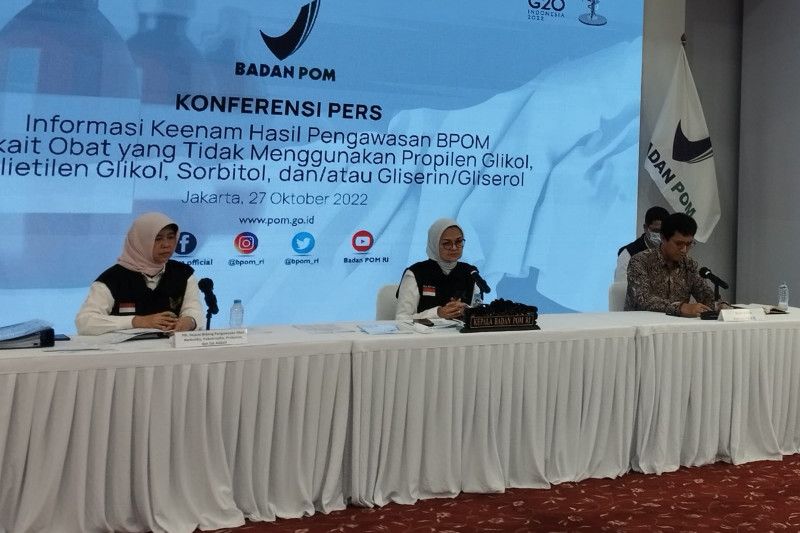 BPOM rilis daftar baru 65 obat sirop yang tidak pakai empat pelarut BPOM rilis daftar baru 65 obat sirop yang tidak pakai empat pelarut