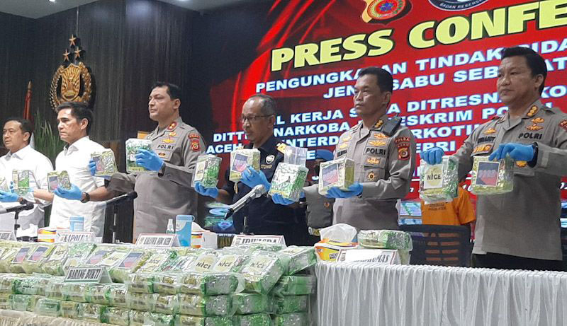 Tim gabungan gagalkan penyelundupan 179 kg sabu-sabu di Aceh Timur