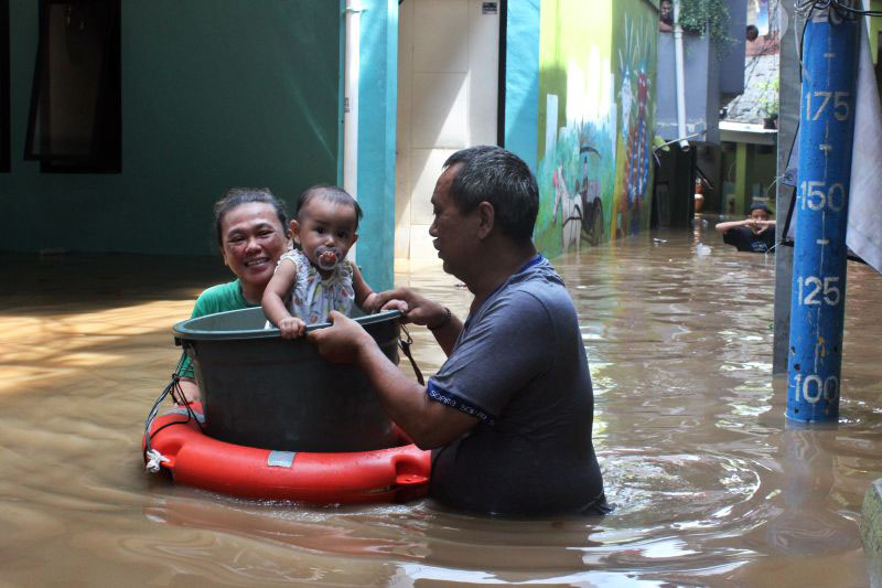 BPBD DKI: Banjir 2,2 meter kembali landa Jaktim dan Jaksel