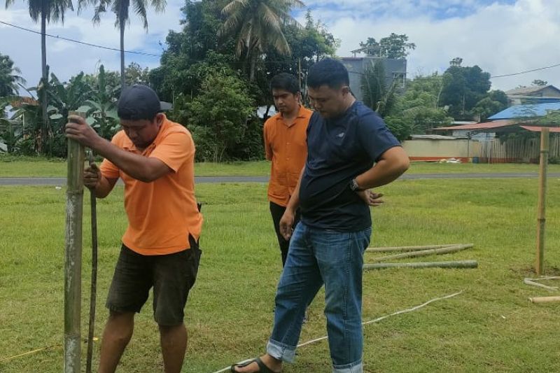 Pertina Sulsel bangun ring bambu antisipasi venue Porprov tidak siap Pertina Sulsel bangun ring bambu antisipasi venue Porprov tidak siap