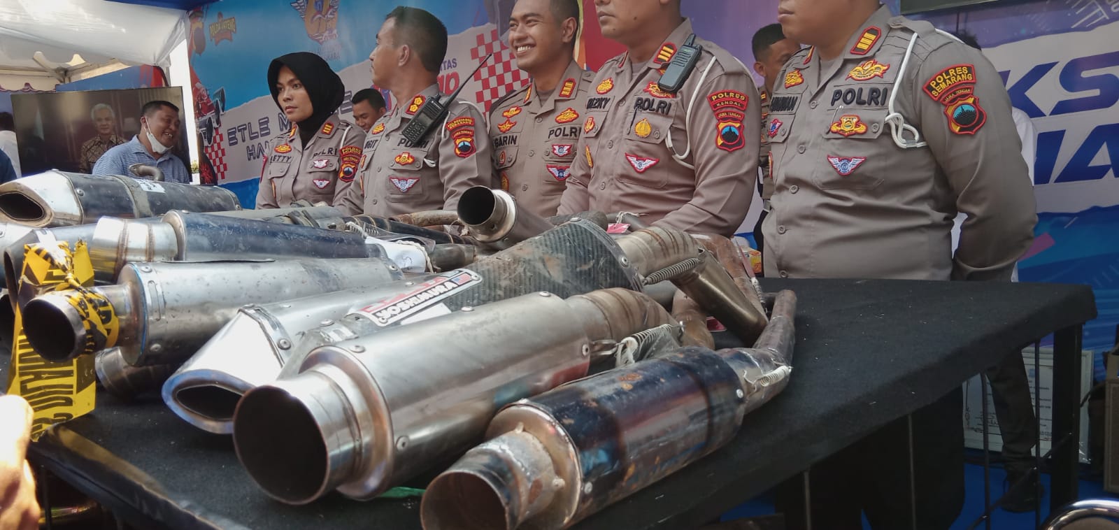 Polda Jateng preteli 147.380 knalpot brong Polda Jateng preteli 147.380 knalpot brong