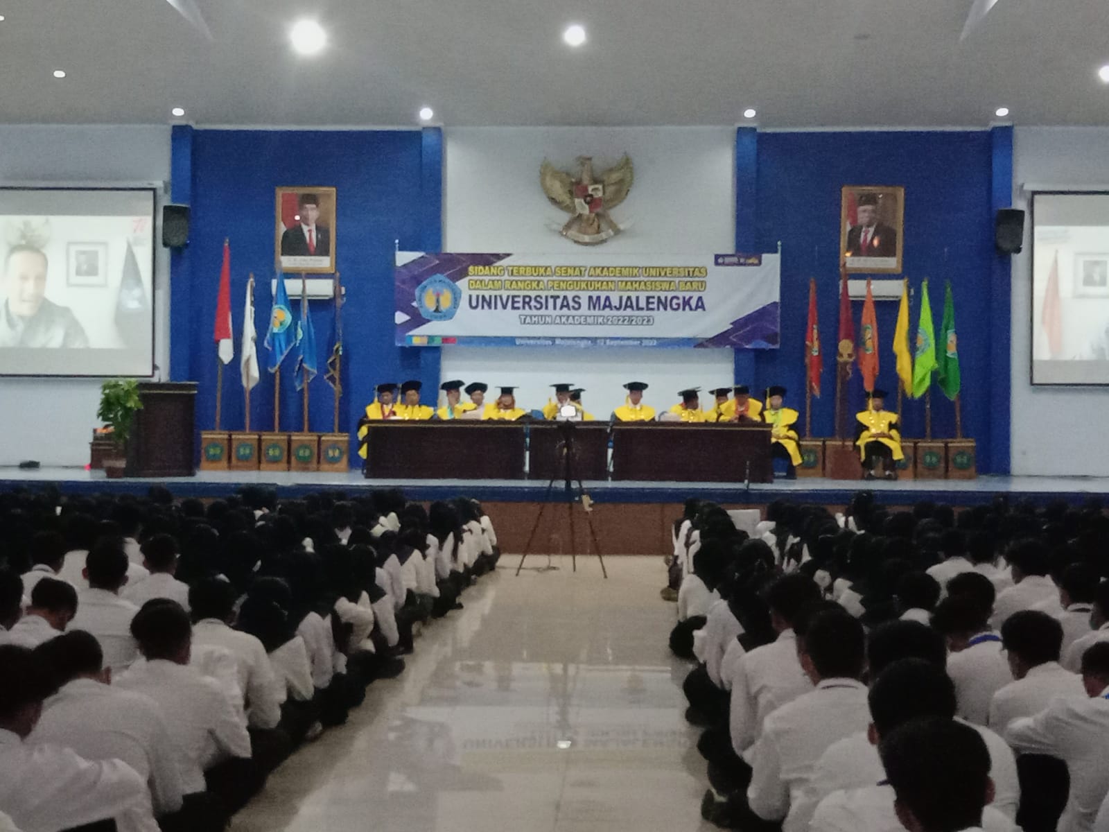 Digelar secara luring, ratusan mahasiswa Unma sambut gembira PKKMB Digelar secara luring, ratusan mahasiswa Unma sambut gembira PKKMB