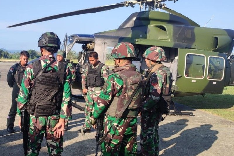 Satgas Pamtas Yonif 756/WMS kirim satu kompi prajurit di Kiwirok