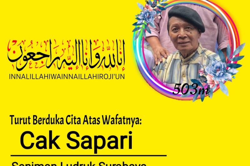 Seniman Ludruk Surabaya Cak Sapari tutup usia Seniman Ludruk Surabaya Cak Sapari tutup usia