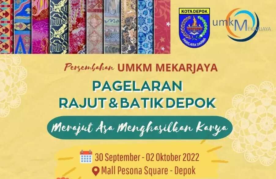 Gelaran Rajut dan Batik Kota Depok majukan UMKM Gelaran Rajut dan Batik Kota Depok majukan UMKM