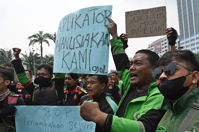 Polisi siagakan 100 personel antisipasi demo ojek daring di Blok M Polisi siagakan 100 personel antisipasi demo ojek daring di Blok M