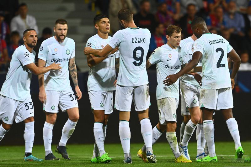 Inter Milan menang meyakinkan 2-0 atas Viktoria Plazen