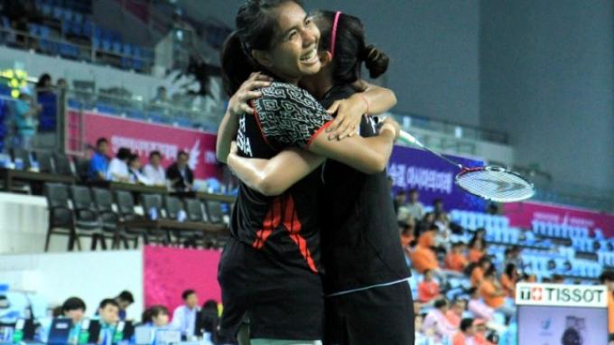 27 September 2014: Medali emas pertama Asian Games 2014 diraih oleh Greysia Polii/Nitya Krishinda 27 September 2014: Medali emas pertama Asian Games 2014 diraih oleh Greysia Polii/Nitya Krishinda