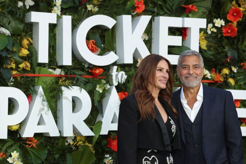 George Clooney dan Julia Roberts adu akting di Ticket to Paradise George Clooney dan Julia Roberts adu akting di Ticket to Paradise