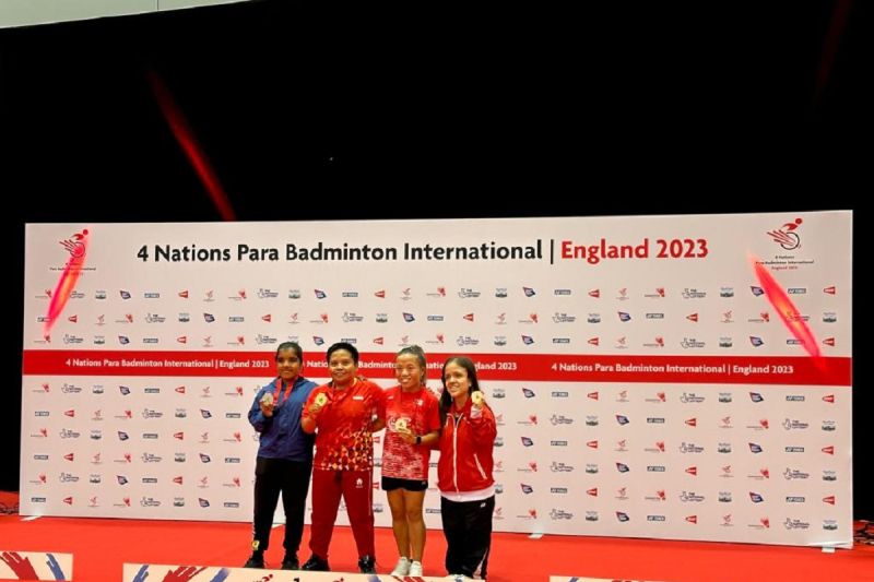 Para-bulu tangkis raih empat gelar juara di Inggris Para-bulu tangkis raih empat gelar juara di Inggris