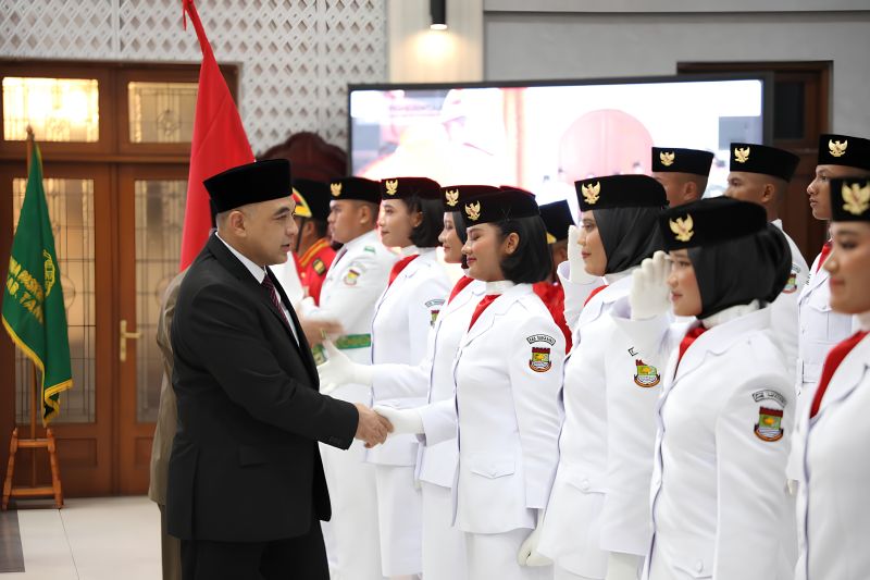 Bupati Tangerang kukuhkan 50 anggota Paskibraka HUT ke-78 RI