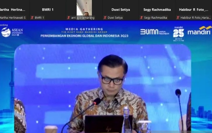 Bank Mandiri perkirakan ekonomi Indonesia tumbuh 5,04 persen pada 2023