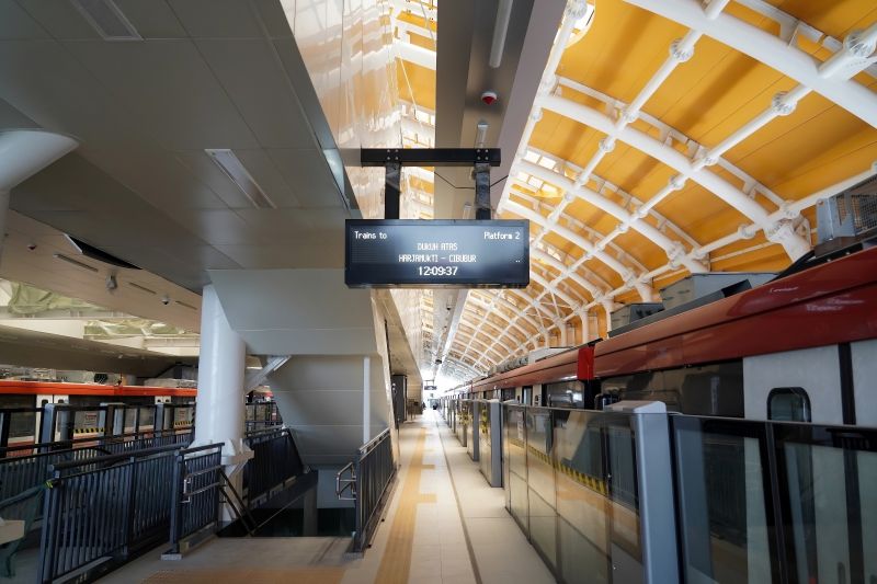 LRT Jabodebek layani penumpang di 18 stasiun mulai 28 Agustus LRT Jabodebek layani penumpang di 18 stasiun mulai 28 Agustus