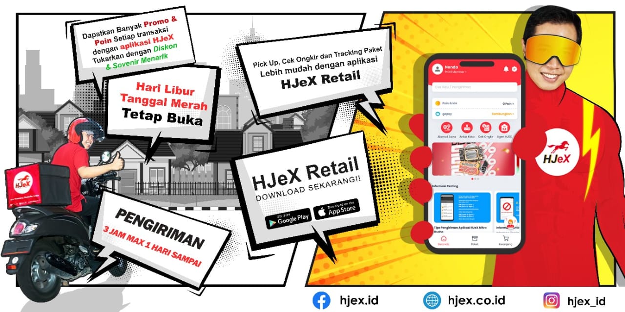 HJeX hadirkan aplikasi untuk mudahkan pengiriman dari alamat pengirim ke alamat penerima HJeX hadirkan aplikasi untuk mudahkan pengiriman dari alamat pengirim ke alamat penerima