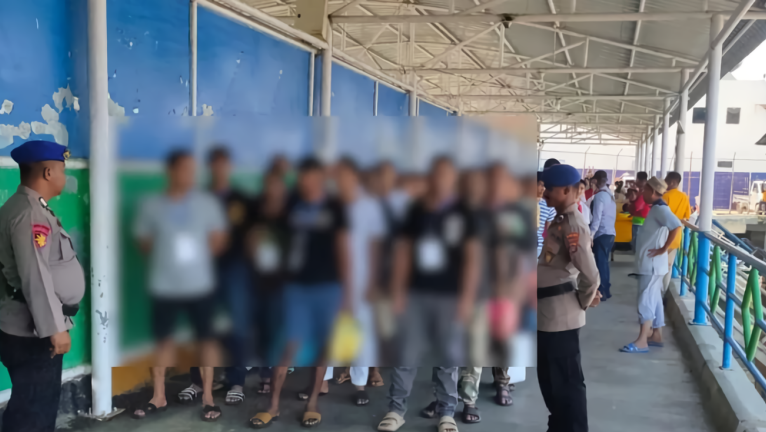 Ditpolairud Polda Kaltara kawal pemulangan 167 PMI dari Tawau Ditpolairud Polda Kaltara kawal pemulangan 167 PMI dari Tawau