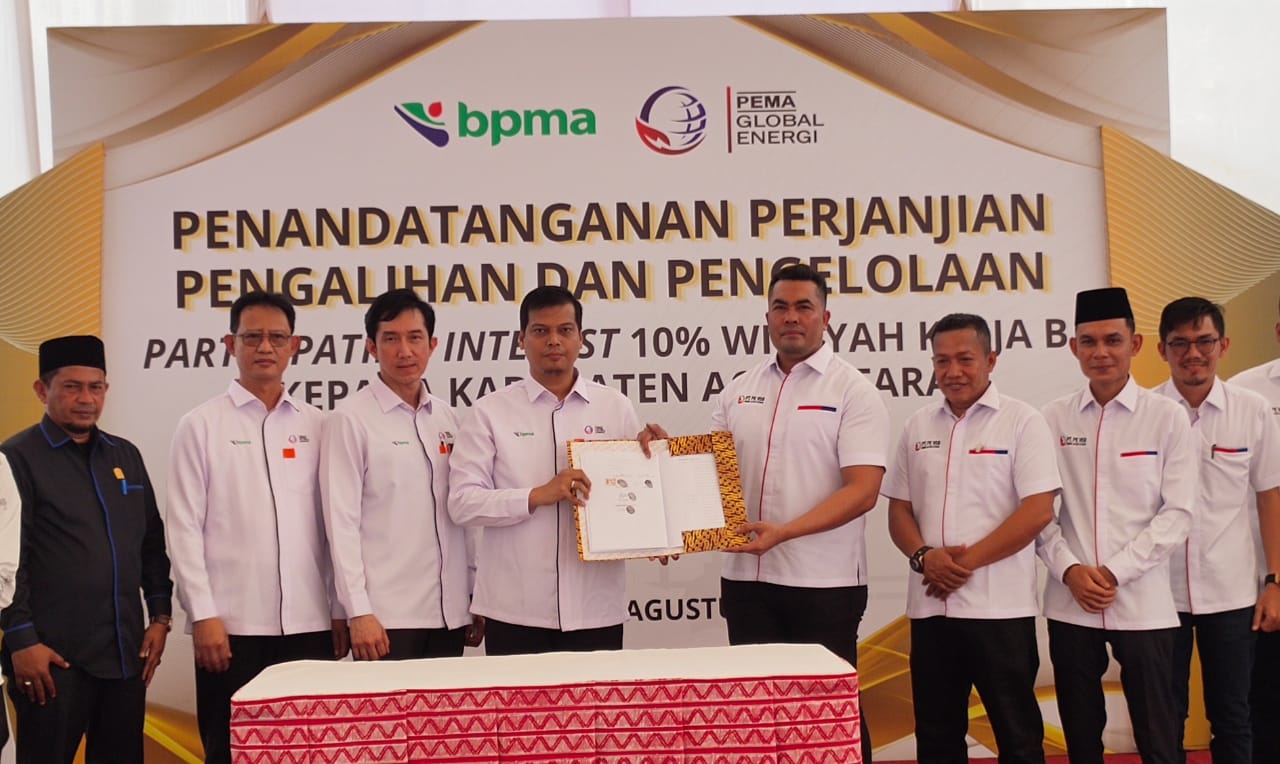 PGE serahkan 10 persen participating interest WK B kepada Pemerintah Aceh Utara PGE serahkan 10 persen participating interest WK B kepada Pemerintah Aceh Utara