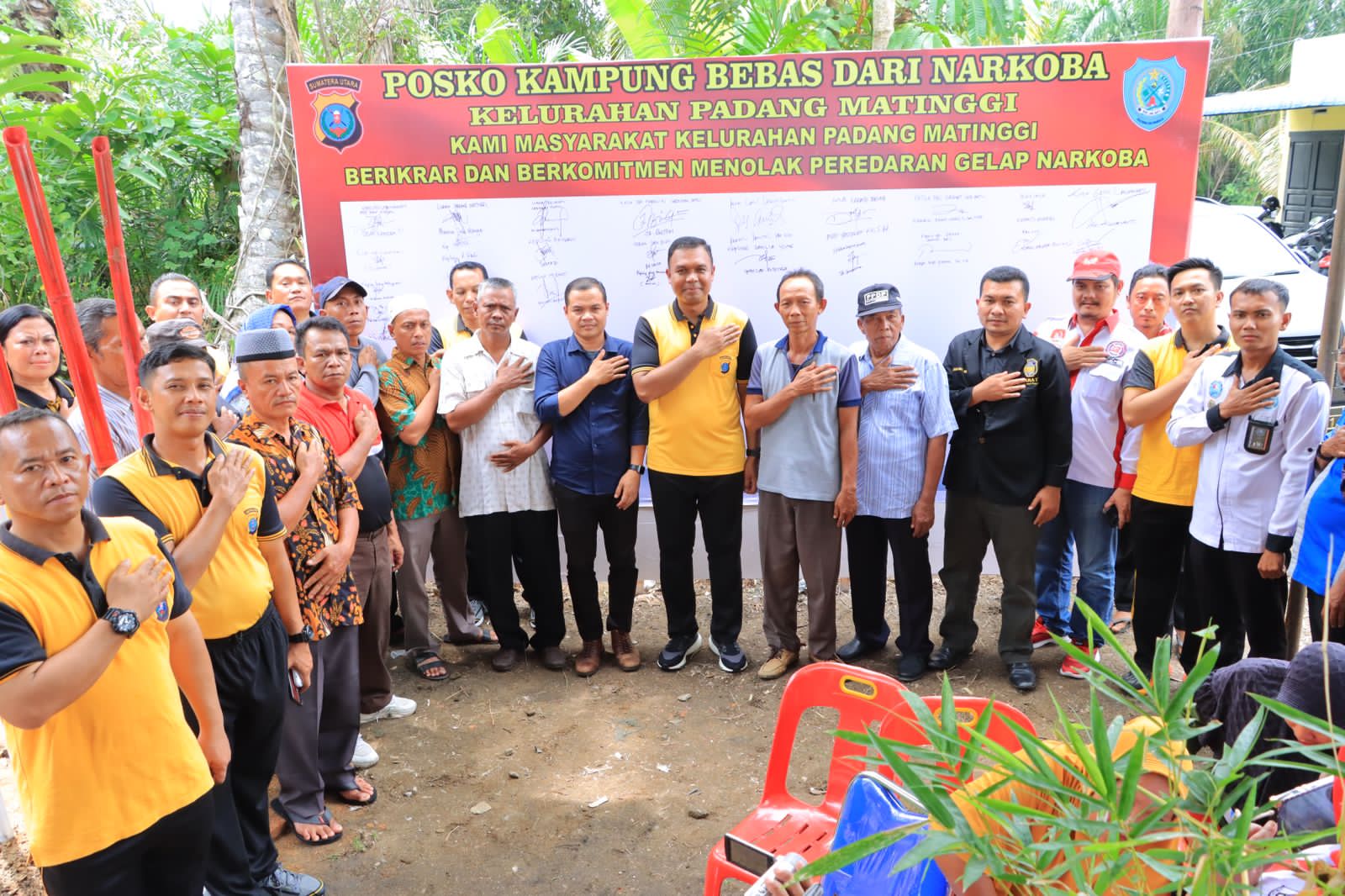 Polres Labuhanbatu bentuk 12 Kampung Bebas Narkoba