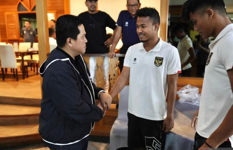 Erick Thohir berterima kasih kepada klub-klub yang lepas pemain timnas