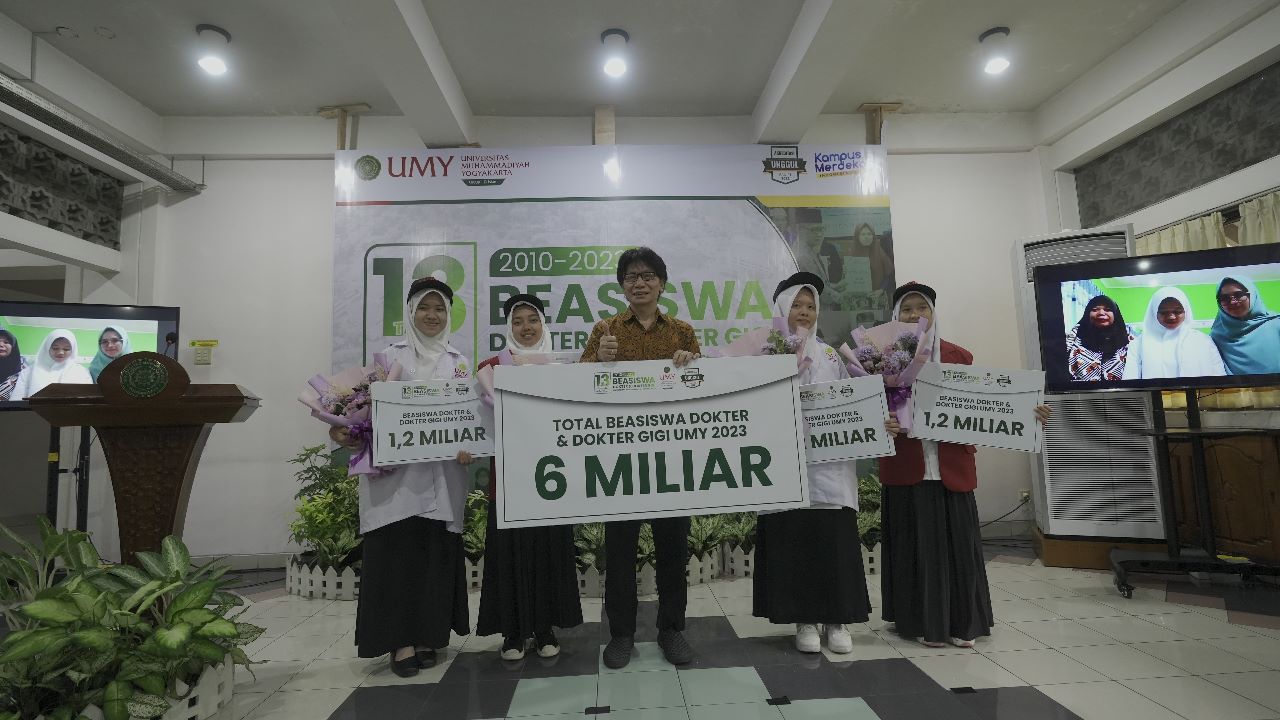 UMY beri beasiswa Rp6 miliar untuk 5 mahasiswa kedokteran