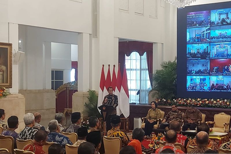 Presiden apresiasi inflasi terkendali 3,08 persen lebih rendah dari AS Presiden apresiasi inflasi terkendali 3,08 persen lebih rendah dari AS