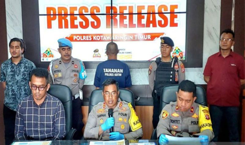 Polres Kotim tangkap tersangka pengepul pasir zirkon ilegal