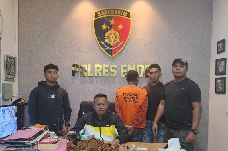 Polisi tahan tersangka tindak pidana pembunuhan di Kabupaten Ende NTT