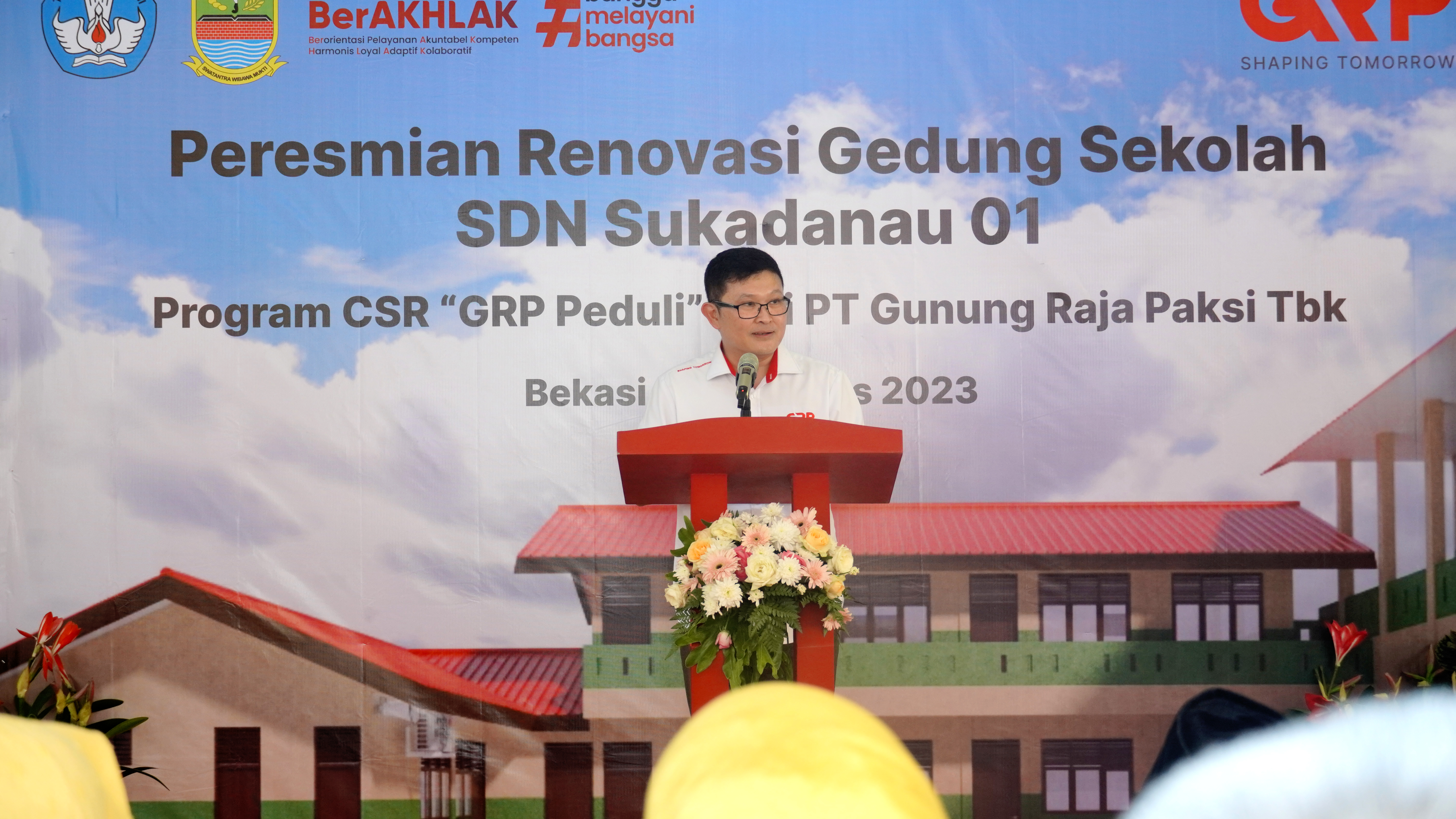 GRP Peduli resmikan gedung sekolah SDN Sukadanau 01 GRP Peduli resmikan gedung sekolah SDN Sukadanau 01