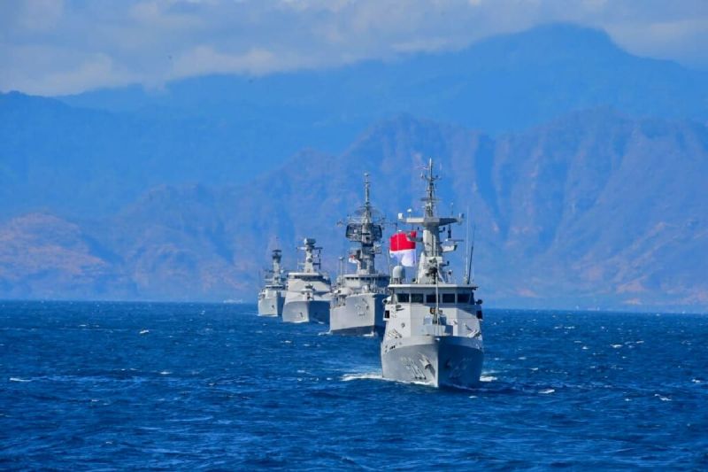 Sejumlah kapal perang produk PT PAL andil dalam Latihan Gabungan TNI Sejumlah kapal perang produk PT PAL andil dalam Latihan Gabungan TNI